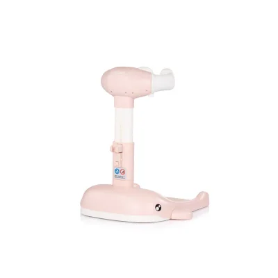 Chipolino Babybadeständer, Duschhilfe Wal faltbar höhenverstellbar Duschhalter rosa