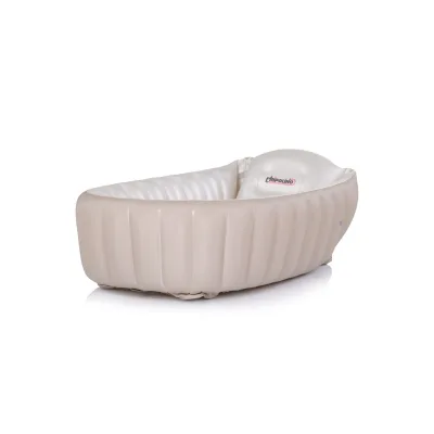 Chipolino Babybadewanne Baby Cloud aufblasbar Pumpe Seitenpolster ab Geburt beige