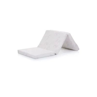 Chipolino Babybettmatratze Faltmatratze 120 x 60 x  6 cm Bambus, Bezug waschbar weiß