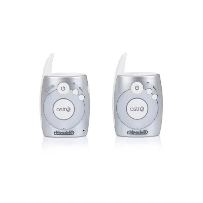 Chipolino Babyphone Astro 1,8 GHz Lautstärkeregelung, Nachtlicht, USB-Adapter silber