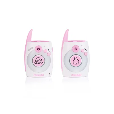 Chipolino Babyphone Astro, 300 m Reichweite, Zweiwege-Kommunikation, USB Adapter rosa