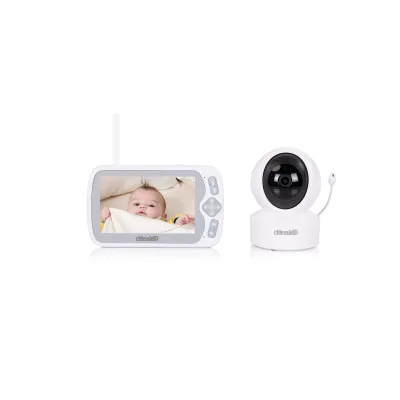 Chipolino Babyphone Duo View Kamera Monitor 5 Zoll Musik Alarm Nachtsicht VOX weiß