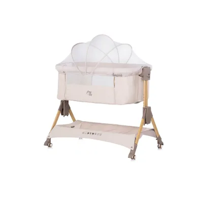 Chipolino Beistellbett Sleep´n Fold Matratze Räder Schwingfunktion Wickelauflage creme