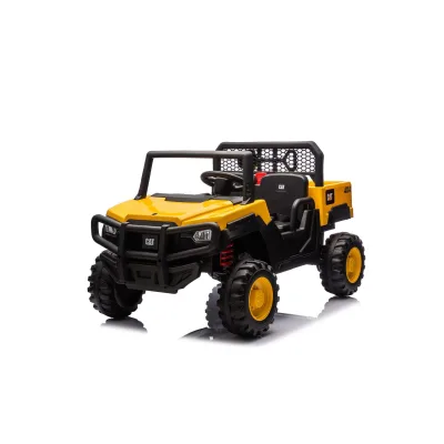Chipolino Elektrobuggy CAT UTV Doppelsitzer, Fernbedienung, Hupe, USB-Anschluss gelb