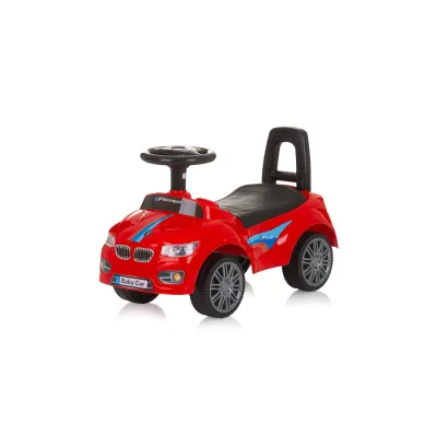 Chipolino Kinder Rutschauto Sprinter Stauraum unter Sitz Musik Hupe Rückenlehne rot