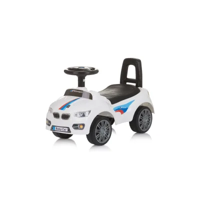 Chipolino Kinder Rutschauto Sprinter Stauraum unter Sitz Musik Hupe Rückenlehne weiß
