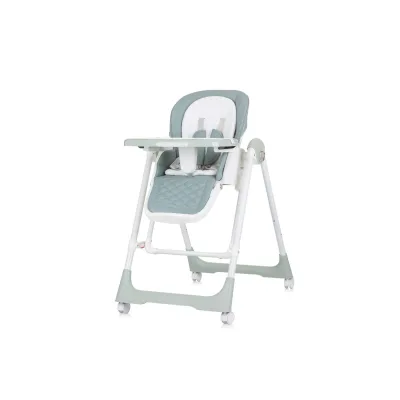 Chipolino Kinderhochstuhl 2 in 1 Milk Shake, verstellbar, Babyschaukel, Räder grün