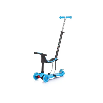 Chipolino Kinderroller 3 in 1 Multi Plus 3 Räder, Laufrad, Roller, LED-Lichter blau