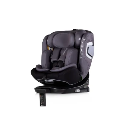 Chipolino Kindersitz Clima Air i-Size (40-150 cm) Isofix Lüftungs-Heizfunktion grau