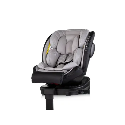 Chipolino Kindersitz Hypnotic Plus i-Size (40-150cm) Stützfuß Isofix Kopfstütze grau