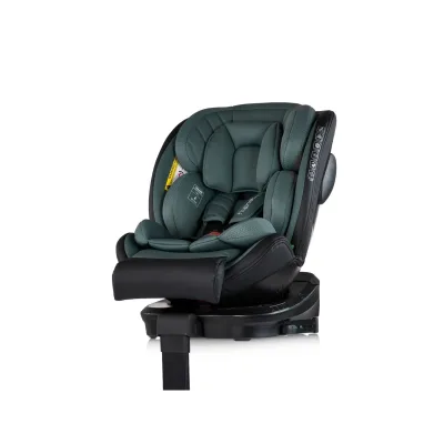 Chipolino Kindersitz Hypnotic Plus i-Size (40-150cm) Stützfuß Isofix Kopfstütze grün