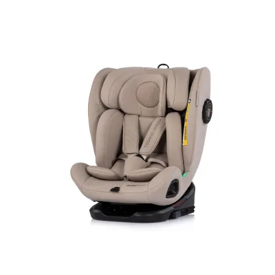 Chipolino Kindersitz Techno iGROW i-Size (40-150cm) Isofix Top Tether Kopfstütze beige