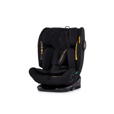 Chipolino Kindersitz Techno iGROW i-Size (40-150cm) Isofix Top Tether Kopfstütze schwaz