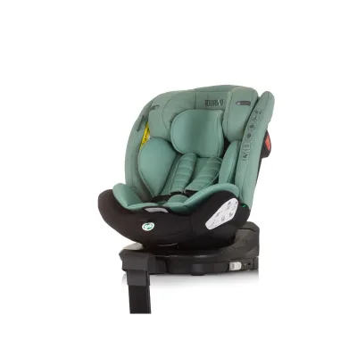 Chipolino Kindersitz Tourino i-Size (40-150cm) Isofix, höhenverstellbar, drehbar grün