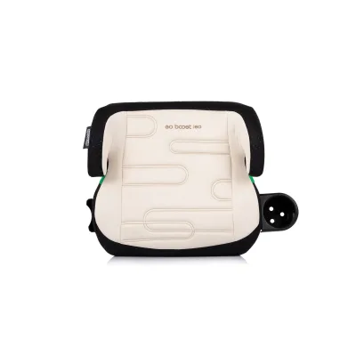 Chipolino Kindersitzerhöhung Go Boost i-Size Isofix (125-150cm) Getränkehalter schwarz beige