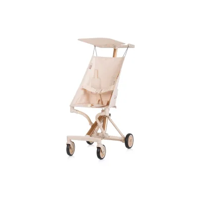 Chipolino Kinderwagen, Buggy Unique Aluminiumrahmen faltbar 3-Punkt-Gurt Tasche beige