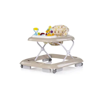 Chipolino Lauflernhilfe Baby Steps Musik Spielpanel Räder Stopper klappbar Licht beige