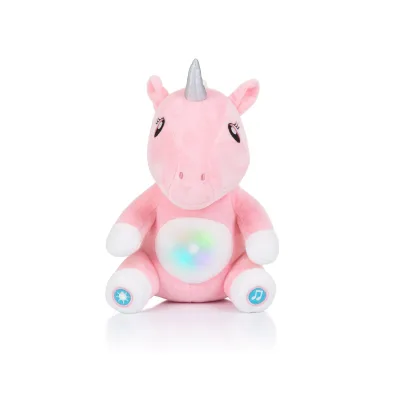 Chipolino Plüschtier Musik Spieluhr, drei verschiedene Schlaflieder, Nachtlicht pink