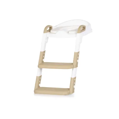 Chipolino Toilettentrainer Kiddy Toilettensitz höhenverstellbar Griffe Stufen beige