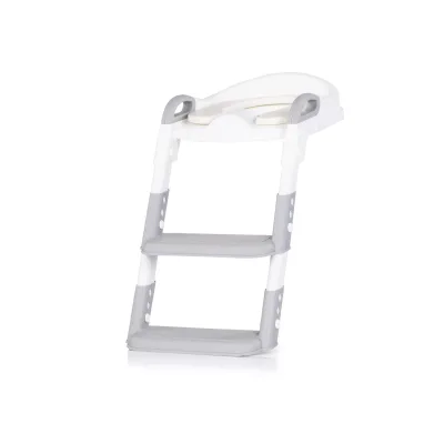 Chipolino Toilettentrainer Kiddy Toilettensitz höhenverstellbar Griffe Stufen grau