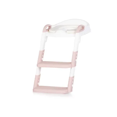 Chipolino Toilettentrainer Kiddy Toilettensitz höhenverstellbar Griffe Stufen rosa