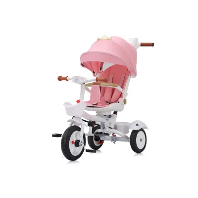 Chipolino Tricycle Futuro 2 in 1 faltbar, Becherhalter, Musik, Licht, PU-Räder rosa