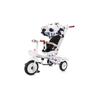 Chipolino Tricycle Futuro 2 in 1 faltbar, Becherhalter, Musik, Licht, PU-Räder schwarz weiß