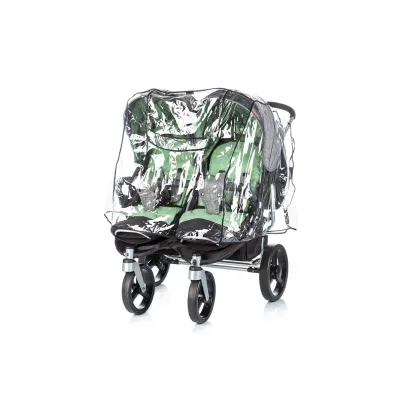 Chipolino Universal Regenschutz Zwillings-Kinderwagen, Doppelsitzer Regenhaube