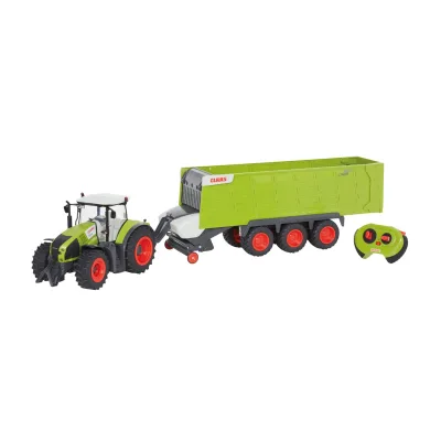 Claas ferngesteuerter Traktor Axion 870 + Anhänger Cargos 9600 (Maßstab 1:16) Trecker Trekker
