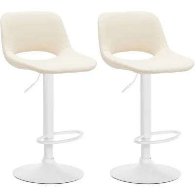 CLP 2er Set Barhocker Camden I Kunstleder-Bezug