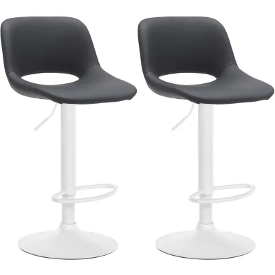CLP 2er Set Barhocker Camden I Kunstleder-Bezug