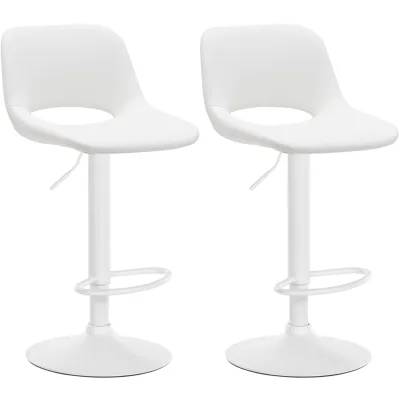CLP 2er Set Barhocker Camden I Kunstleder-Bezug