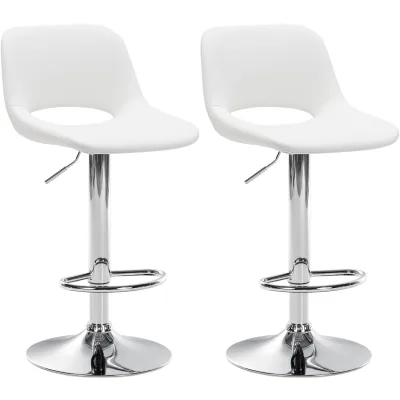 CLP 2er Set Barhocker Camden I Kunstleder-Bezug