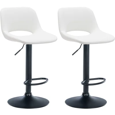 CLP 2er Set Barhocker Camden I Kunstleder-Bezug