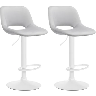 CLP Barhocker Hellgrau 42x86x46 cm