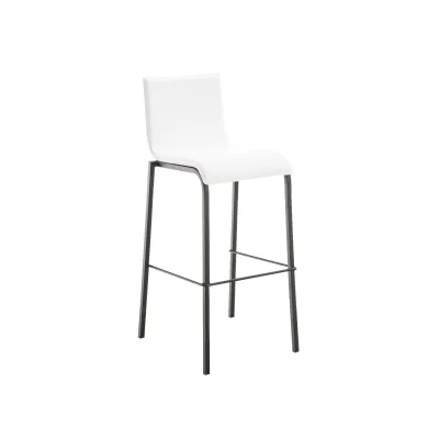 CLP Barhocker Avola I Stapelbarer Barstuhl Mit Metallgestell Und Kunstlederbezug I  Thekenhocker Mit 78 CM Sitzhöhe