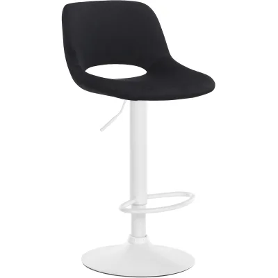 CLP Barhocker Camden I Samt-Bezug I Drehbar