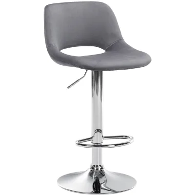 CLP Barhocker Dunkelgrau 42x86x46 cm