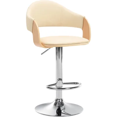 CLP Barhocker Nilse I Kunstleder-Bezug I Höhenverstellbar
