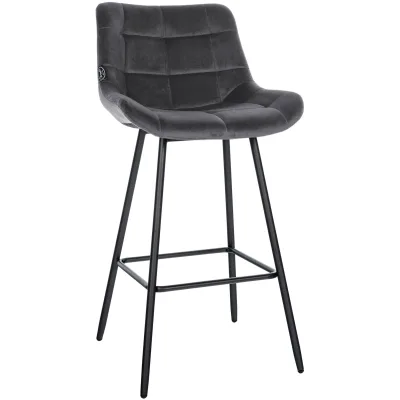 CLP Barhocker Dunkelgrau 49x104x56 cm