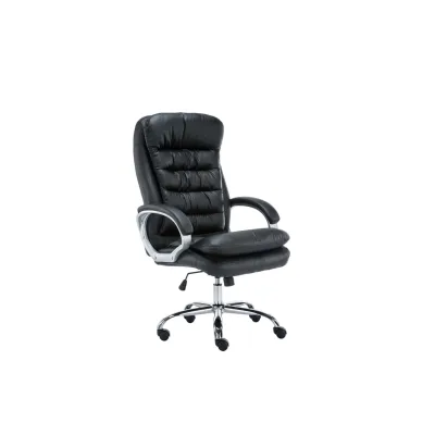 CLP Bürostuhl ergonomisch, XXL Vancouver, bis 150 kg belastbar, höhen-verstellbar, drehbar, kippbar fixierbar, Kunstleder