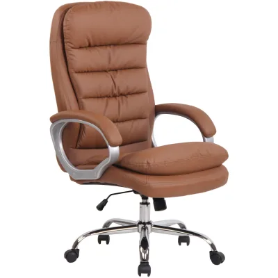 CLP Bürostuhl ergonomisch, XXL Vancouver, bis 150 kg belastbar, höhen-verstellbar, drehbar, kippbar fixierbar, Kunstleder