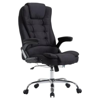CLP Bürostuhl ergonomisch 150 kg belastbar Thor, Drehstuhl mit kippbarer Rückenlehne modernes Design, höhenverstellbar 49-59 cm Gestell Chrom