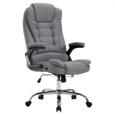 CLP Bürostuhl ergonomisch 150 kg belastbar Thor, Drehstuhl mit kippbarer Rückenlehne modernes Design, höhenverstellbar 49-59 cm Gestell Chrom