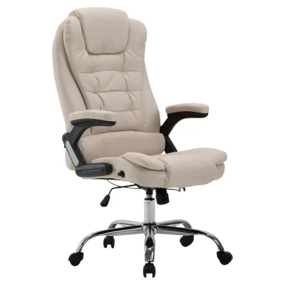 CLP Bürostuhl ergonomisch 150 kg belastbar Thor, Drehstuhl mit kippbarer Rückenlehne modernes Design, höhenverstellbar 49-59 cm Gestell Chrom