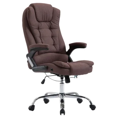 CLP Bürostuhl ergonomisch 150 kg belastbar Thor, Drehstuhl mit kippbarer Rückenlehne modernes Design, höhenverstellbar 49-59 cm Gestell Chrom