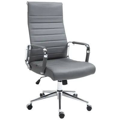 CLP Bürostuhl ergonomisch Kolumbus Echtleder, Schreibtischstuhl höhenverstellbar stufenlos, Drehstuhl mit Rollen bis 150 kg belastbar