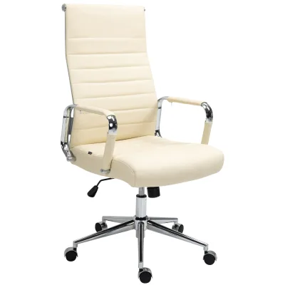 CLP Bürostuhl ergonomisch Kolumbus Echtleder, Schreibtischstuhl höhenverstellbar stufenlos, Drehstuhl mit Rollen bis 150 kg belastbar