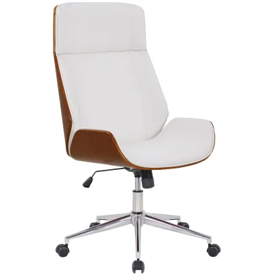 CLP Bürostuhl ergonomisch mit Armlehne Varel, Schreibtischstuhl mit modern drehbar und höhenverstellbar Gestell, Rückenlehne kippbar