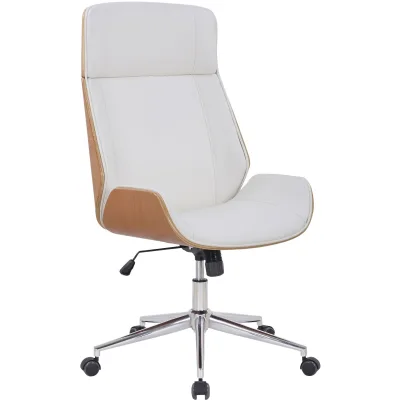 CLP Bürostuhl ergonomisch mit Armlehne Varel, Schreibtischstuhl mit modern drehbar und höhenverstellbar Gestell, Rückenlehne kippbar
